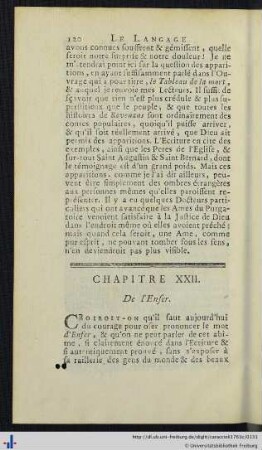 Chap. XXIII. De l’Enfer.