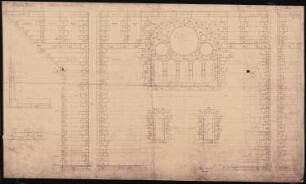 Königliches Residenzschloss Posen, Posen: Versetzplan Hauptturm Ostseite 1:20