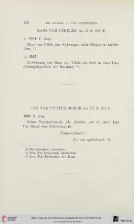 (Hans van Uffelen - Moyses van Uyttenbroeck)