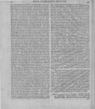Kritische Prediger-Bibliothek. Bd. 1, H. 1. Hrsg. v. J. F. Röhr. Neustadt an der Orla: Wagner 1820