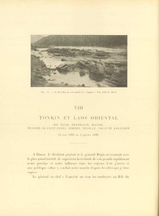 VIII. Tonkin et Laos oriental