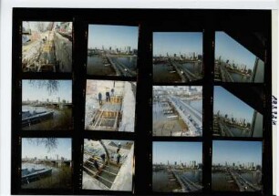 Friedensbrücke - Behelfsbrücke, Frankfurt am Main, 1992
