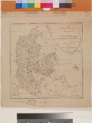 Skizze Til Et Physisk-Geographisk Kaart Over Danmark, Holsteen Og Lauenborg.