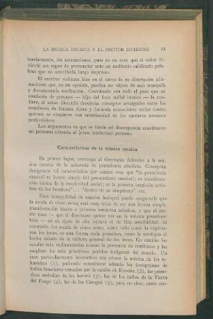 Características de la música incaica