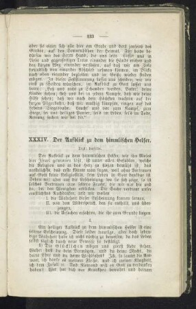 XXXIV. Der Aufblick zu dem himmlischen Helfer.