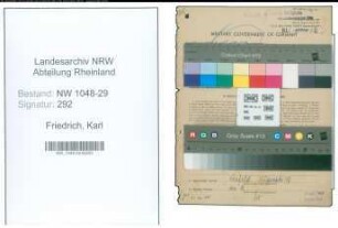 Entnazifizierung Karl Friedrich , geb. 23.07.1893 (Beamter)