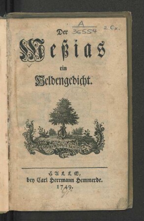 Der Messias : ein Heldengedicht