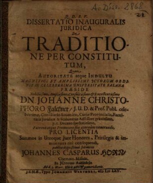 De traditione per constitutum