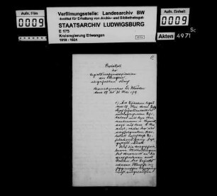Medizinalvisitation im Oberamtsbezirk Öhringen 1907