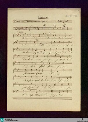 Lucia di Lammermoor. Excerpts - Don Mus.Ms. 360 : V (4), orch