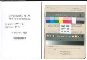 Entnazifizierung Karl Markwort , geb. 08.01.1919 (Disponent)