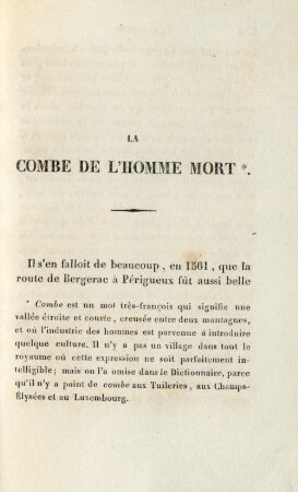 La combe de l'homme mort