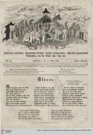 No. 15, Frankfurt a. M., 18. April 1861, Zweiter Jahrgang