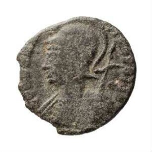 Münze, Follis, Aes 4, 330 - 337 n. Chr.?