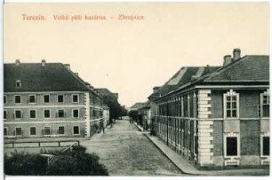 Theresienstadt. Infanteriekaserne und Zeughaus : Theresienstadt. Große Infanteriekaserne und Zeughaus
