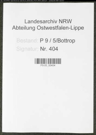 Sterberegister Standesamt Bottrop