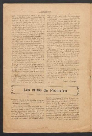 Los mitos de Prometeo