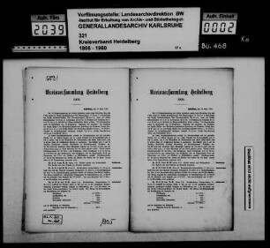 Kreisversammlung Heidelberg 1905