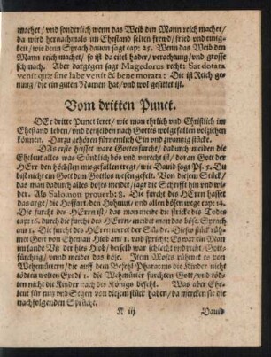 Vom dritten Punct.