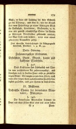 III. Abschnitt. Technische Chemie der brennbaren Mineralien, Phlogurgie.