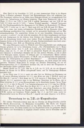 Verwendung der 52. J.D. als Eingreifdivision
