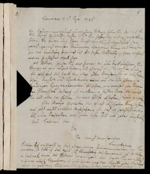 Nr. 5: Brief von Friedrich Burchard Beneken an Johann Martin Miller, Hannover, 1.4.1788