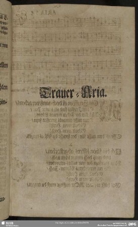 Trauer-Aria : Epicedia