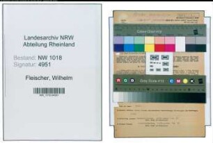 Entnazifizierung Wilhelm Fleischer , geb. 20.04.1891 (Fabrikant)