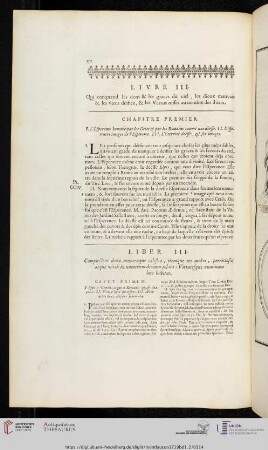 Livre III / Liber III