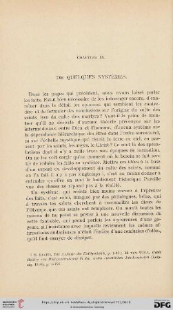 Chapitre IX: De quelques systèmes