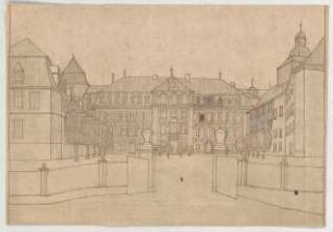Thiersch, Friedrich von; Bad Berleburg (Nordrhein-Westfalen); Schloss, Umbau - Perspektive