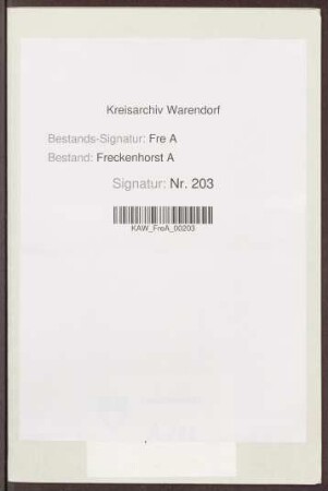 Rechnungsbelege Kirchspiel Vorhelm
