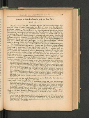 Binsen in Friedrichstadt und an der Eider