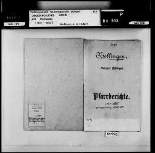 Nellingen/Fildern: Pfarrberichte und Pfarrbeschreibungen