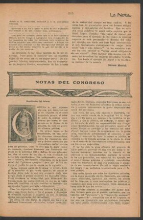Notas del congreso