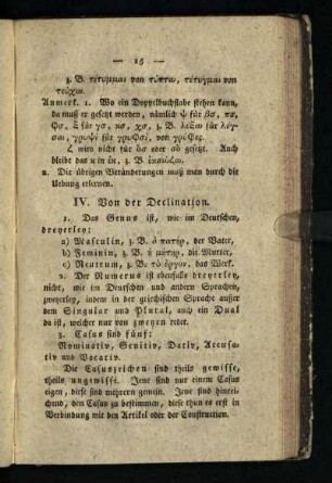 IV. Von der Declination