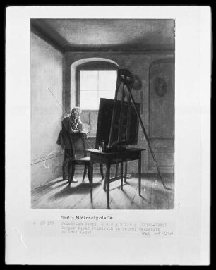 Caspar David Friedrich in seinem Atelier