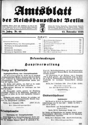 1938,46: Nr. 46, 13. November 1938