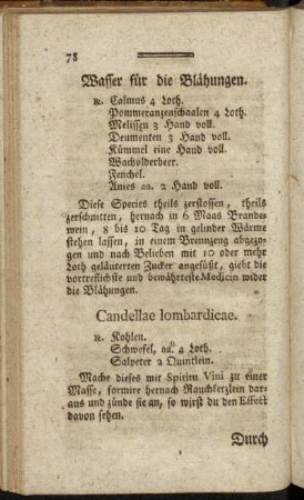 Wasser für die Blähungen
