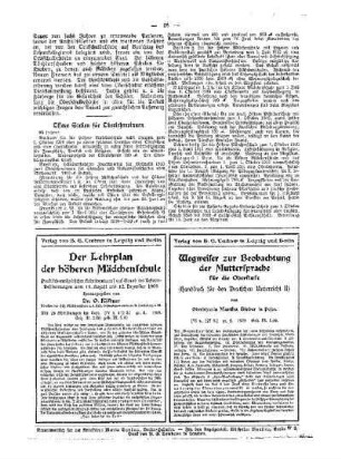 Offene Stellen für Oberlehrerinnen