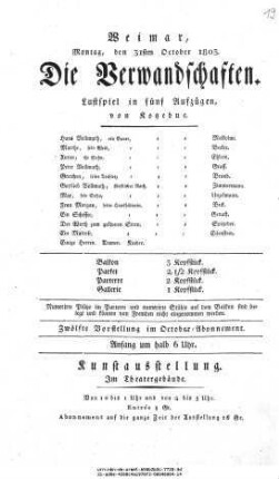 Die Verwandschaften