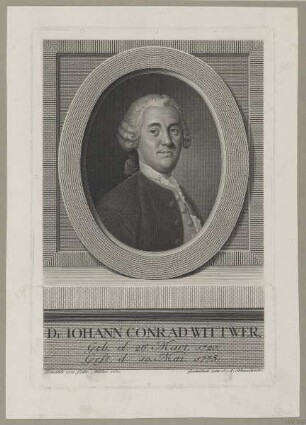 Bildnis des Johann Conrad Wittwer