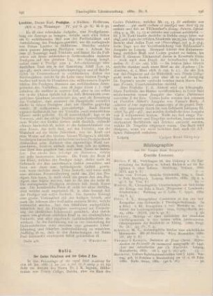195 [Rezension] Lechler, Karl, Predigten. 2 Hälften