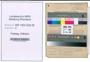 Entnazifizierung Wilhelm Holsteg , geb. 21.05.1897 (Baeckermeister)