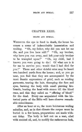 DEATH AND BURIAL