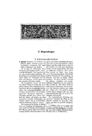Besprechungen : Philosophisches