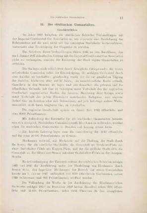 Die städtischen Gasanstalten