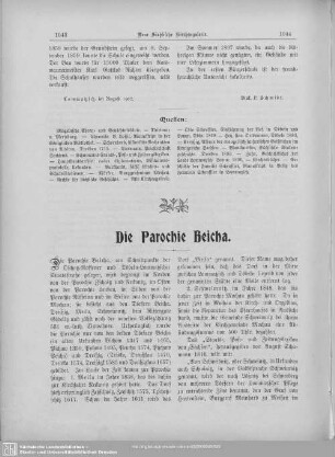 Die Parochie Beicha