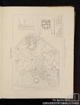 Klein-Trianon. Grundriss der Bauten und Gärten am Ende des 18. Jahrh.