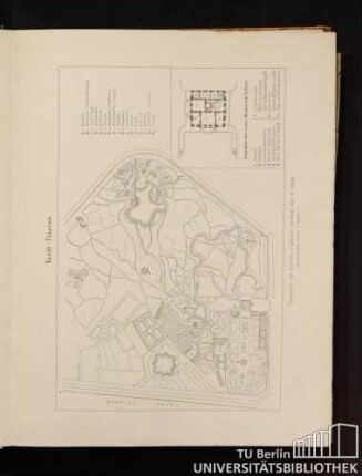 Klein-Trianon. Grundriss der Bauten und Gärten am Ende des 18. Jahrh.